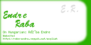 endre raba business card